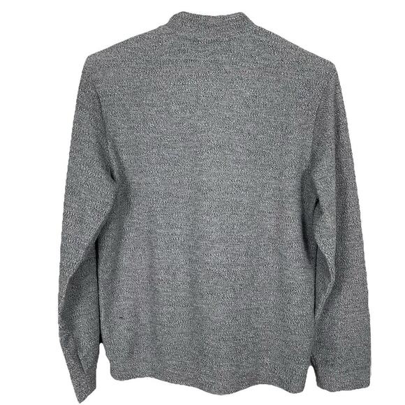 Marine Layer Henley Sweater Sweatshirt Men's Large Gray Textured Preppy Casual - Picture 2 of 13